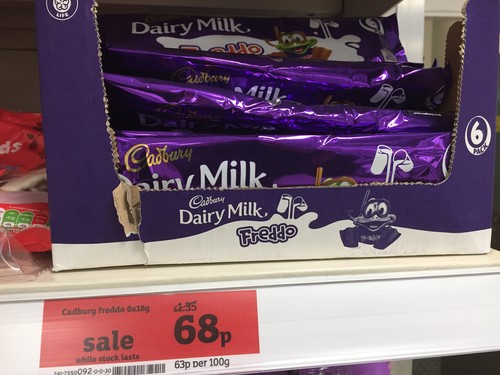 Freddos pricing in Sainsbury's