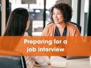 Preparing for a job interview